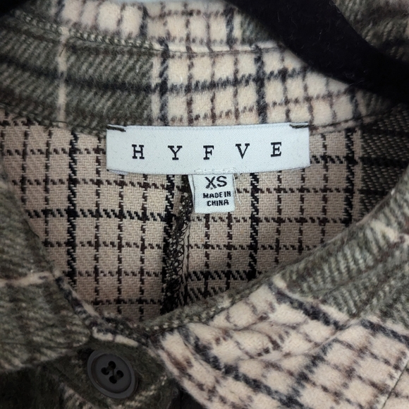 HYFVE Green Plaid Jacket Size XS - Picture 4 of 4